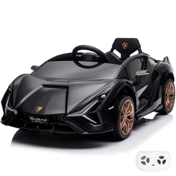 Lamborghini elektrische kinderauto Sian zwart